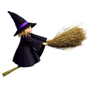 Halloween Night Witches Broom PNG Tew71 PNG