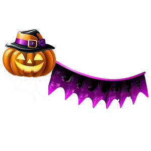 Halloween Party Banner Design Png Ltx17 PNG image