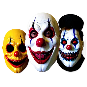 Halloween Party Creepy Clown Masks PNG 94 PNG