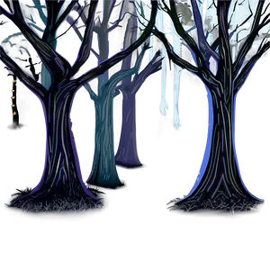 Halloween Party Haunted Forest Theme PNG Iun PNG