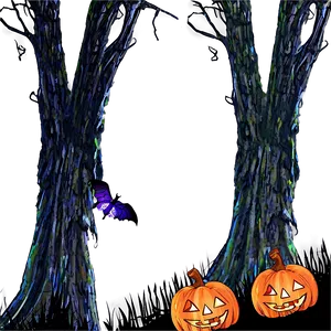 Halloween Party Haunted Forest Theme PNG Qds PNG