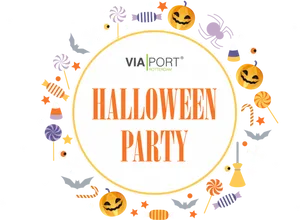 Halloween Party Invitation Graphic PNG image