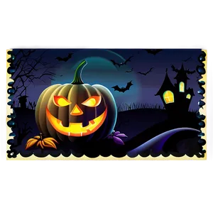 Halloween Party Invitation PNG 06262024