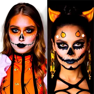 Halloween Party Makeup Tutorials PNG Wuh