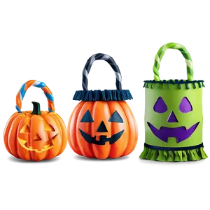 Halloween Party Trick Or Treat Bags Png Ivv72 PNG image