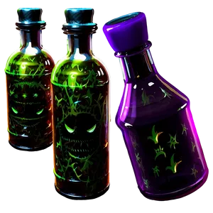 Halloween Party Wizard Potions Png Aum28 PNG image