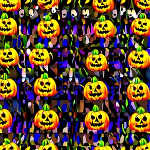 Halloween Pattern PNG Ehp