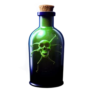 Halloween Poison Bottle Png Dye PNG image