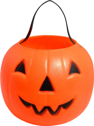 Halloween Pumpkin Bucket Orange PNG image
