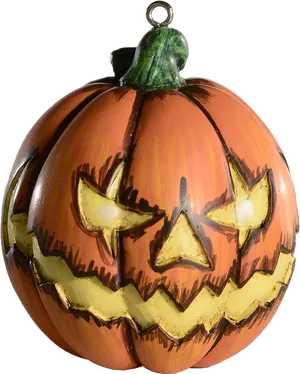 Halloween Pumpkin Lantern Ornament PNG image