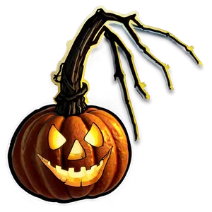 Halloween Pumpkin Sticker Png 05252024 PNG image