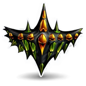 Halloween Spikes Decor PNG 06122024 PNG