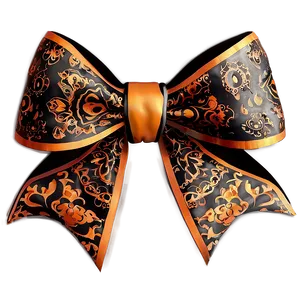 Halloween Spooky Gift Bow PNG 37