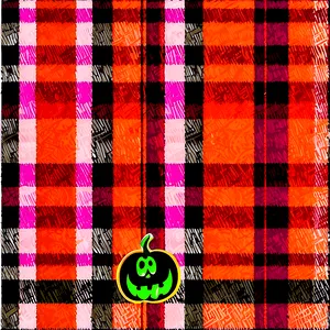 Halloween Spooky Plaid PNG Dew86