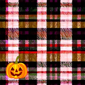 Halloween Spooky Plaid PNG Xkf54