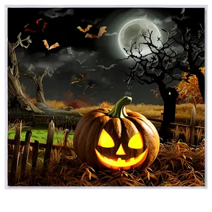 Halloween Spooky Scene PNG 05062024