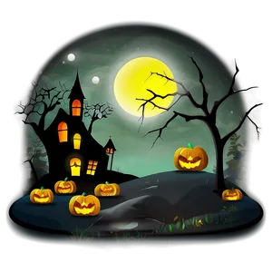 Halloween Spooky Scene Png Gxc PNG image