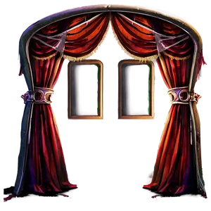 Halloween Theme Curtain Png Wyi PNG image