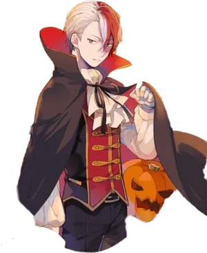 Halloween Themed Todoroki Anime Artwork PNG image