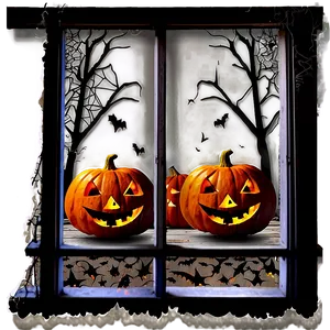 Halloween Themed Window PNG 44 PNG
