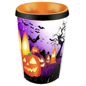 Halloween Tumbler Cup PNG Hbf2