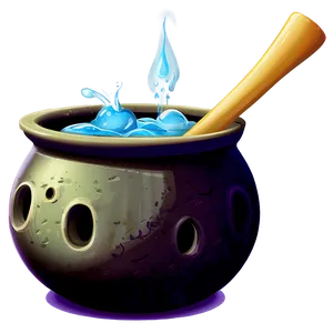 Halloween Witch Cauldron Png Gql4 PNG image