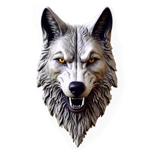 Halloween Wolf Head Spooky PNG 06122024