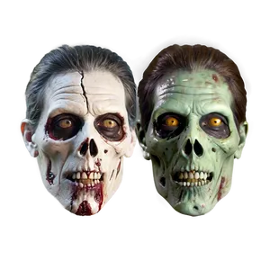 Halloween Zombie Face PNG Xxe