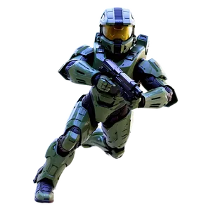 Halo Master Chief Dynamic Action Png 06252024 PNG image