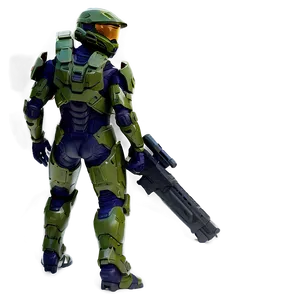 Halo Master Chief Dynamic Action PNG Hix PNG