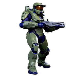 Halo Master Chief Dynamic Action PNG Sfv32 PNG