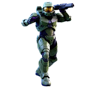 Halo Master Chief Enraged Pose Png 13 PNG image