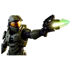 Halo Master Chief Enraged Pose PNG Nnk35 PNG