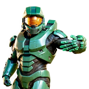 Halo Master Chief Enraged Pose PNG Vuc96 PNG