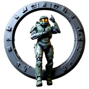 Halo Master Chief Victory Pose Png 31 PNG image