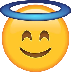 Halo Smiley Emoji PNG image