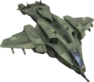 Halo U N S C Frigate Spacecraft PNG image