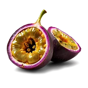 Halved Passion Fruit PNG 1