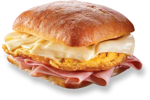 Ham Cheese Omelette Sandwich PNG image