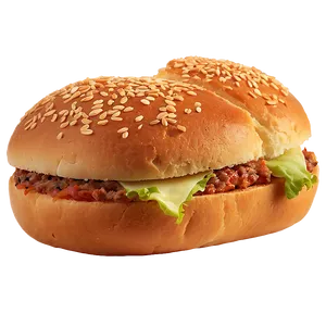 Hamburger Buns Bread PNG Pcm
