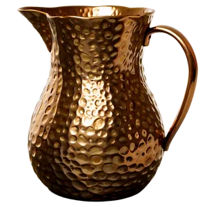 Hammered Bronze Pitcher Png 06252024 PNG image