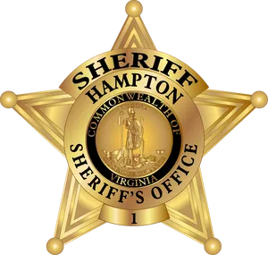 Hampton Virginia Sheriffs Office Badge PNG image