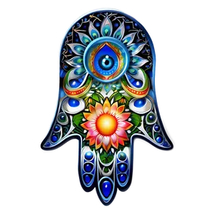 Hamsa Mandala Png 06252024 PNG image