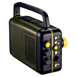 Hand Crank Emergency Radio PNG Qtr PNG