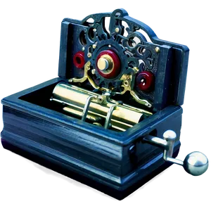 Hand Crank Music Box Png 80 PNG image