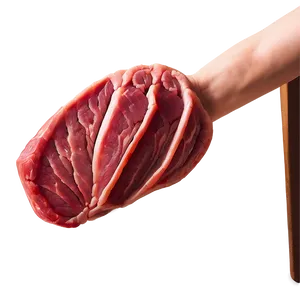 Hand-cut Meat Chunks Png 05242024 PNG image
