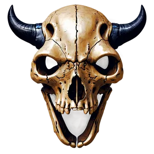 Hand-drawn Animal Skull PNG 06282024 PNG