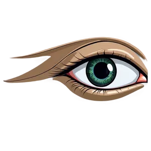 Hand-drawn Anime Eyes Png 05252024 PNG image
