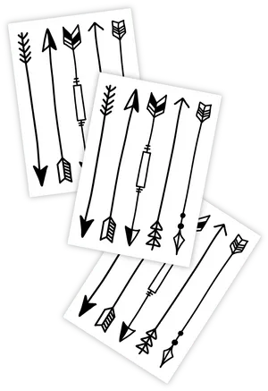 Hand Drawn Arrow Collection PNG image