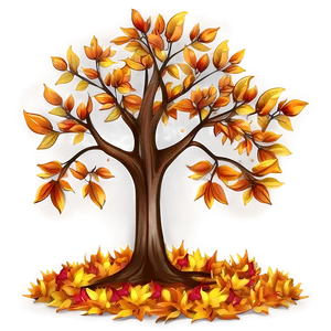 Hand Drawn Autumn Tree PNG Tjh PNG